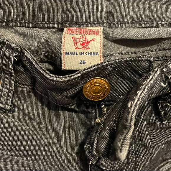 True Religion Navy Blue Corduroy Jeans - Picture 2 of 3